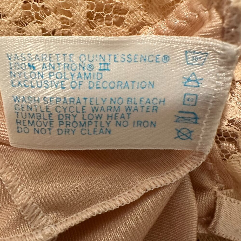 ✨ NWT Vintage Vassarette "Underneath-It-All" Lace Slip ✨ 32F / 32DDD / S - Picture 10 of 14